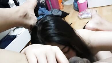 韓国美女スビンのオーラルセックス初アングル