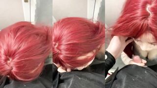 The whole process of a Chinese beauty giving a blowjob was filmed by her boyfriend
