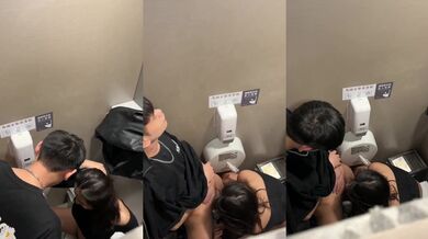 caught chinese couple having sex in public toilet room