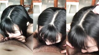 Bunny girl blowjob