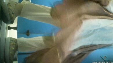 Spying on multiple girls peeing in the toilet