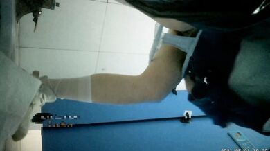 Spying on multiple girls peeing in the toilet