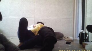 Korean fat guy and his female secretary have sex at home and take selfies