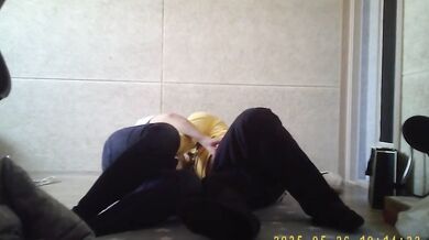 韓國肥仔哥和女秘書在家做愛自拍