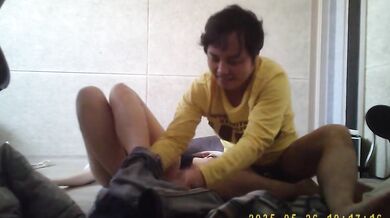 韓國肥仔哥和女秘書在家做愛自拍