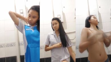 Con khốn Malaysia nhỏ cởi đồng phục học sinh và thủ dâm