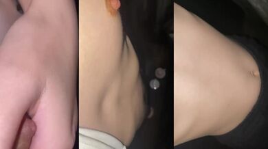 Quan hệ trong phòng tắm lúc nửa đêm, ôm ngực và làm vỡ lồn