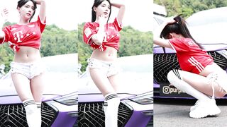 Hot girl exposed at car show-3