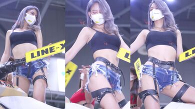 カーショーで露出するホットな女の子-6