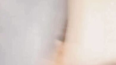 Busty slut masturbates naked on video