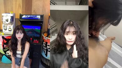 Contrasting curly hair girl blowjob