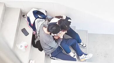 caught high school couple digging holes in the building