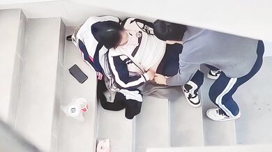 caught high school couple digging holes in the building