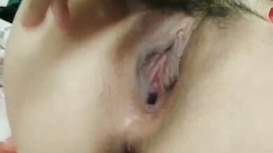 Show pussy smoking on the bed