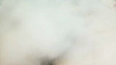 Show pussy smoking on the bed