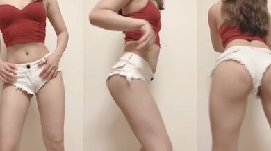 Brunette high school girl dance temptation 2