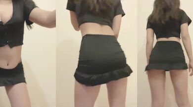 魅惑的に踊る茶髪女子高生 3