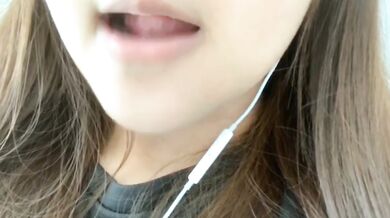 Slightly meaty big tits bitch strangles and masturbates to grab tits