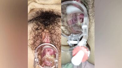 The Malaysian girl's vagina is wide open, and the equipment is open to the flesh hole.