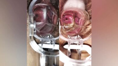 The Malaysian girl's vagina is wide open, and the equipment is open to the flesh hole.