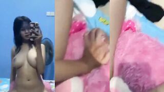 Big tits girl selfie