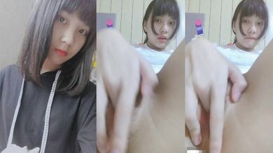 毛深いおまんこ少女がマンコを弄りバイブレーターでオナニー